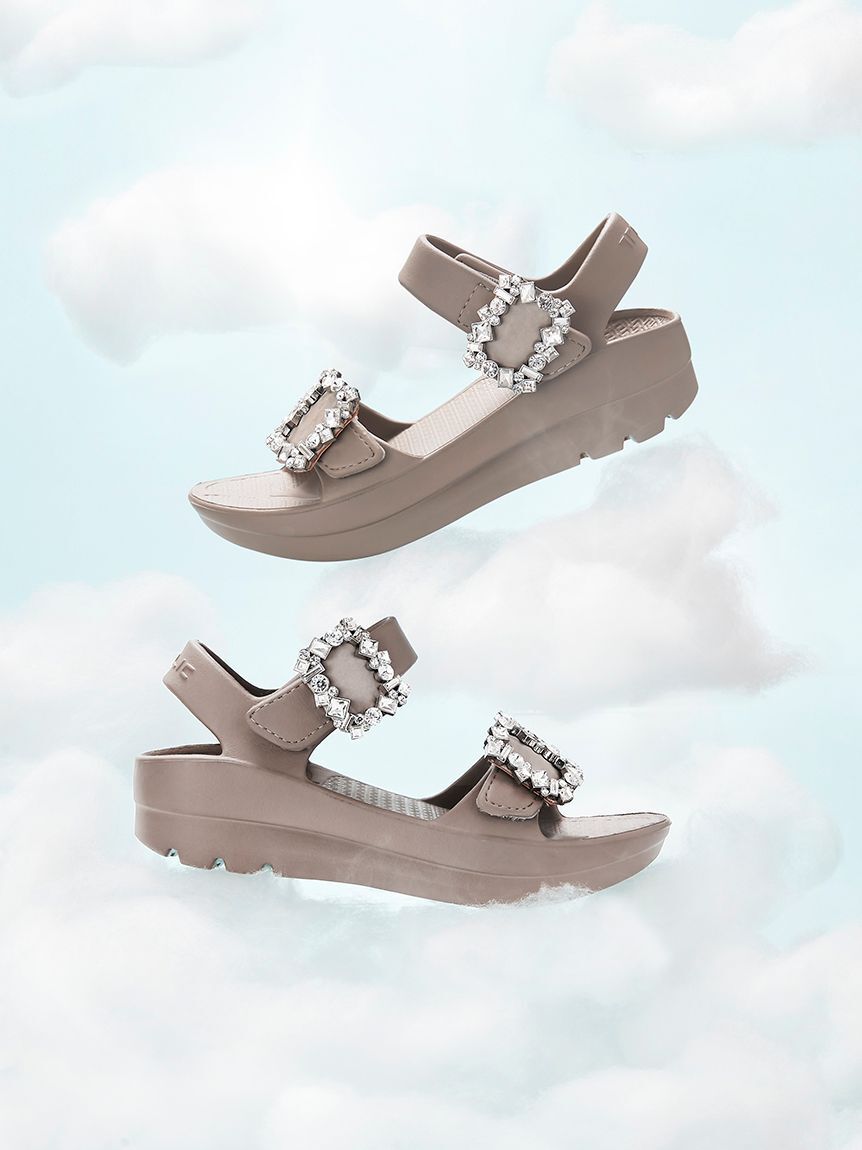 CELFORD「【TELIC｜CELFORD】コラボビジューリカバリーサンダル」|サンダル|MOC