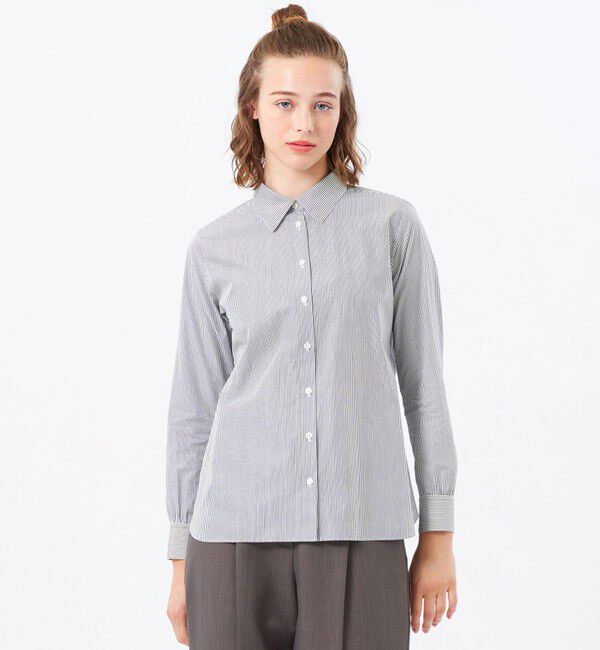 MACKINTOSH PHILOSOPHY「コンパクトフィットシャツ」|シャツ・ブラウス|ネイビーストライプ