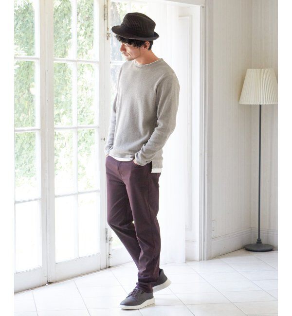 ikka「メランジワッフルフェイクロンTシャツ」|Tシャツ・カットソー|