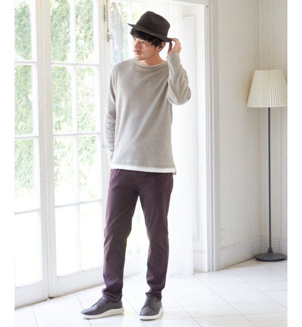 ikka「メランジワッフルフェイクロンTシャツ」|Tシャツ・カットソー|