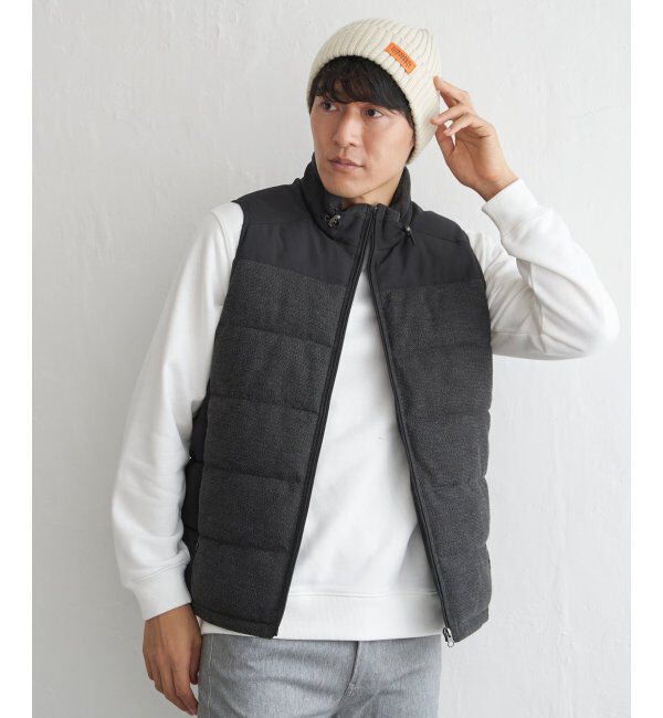ikka「sorona(R)コンビ中綿ベスト」|ダウンベスト・ベスト|ブラック