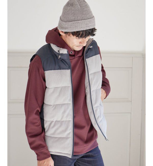 ikka「sorona(R)コンビ中綿ベスト」|ダウンベスト・ベスト|