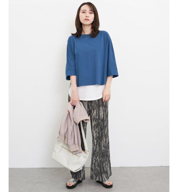 ikka「【雑誌InRed5月号掲載】【親子おそろい】梨地ジョーゼットドルマンプルオーバー」|その他|