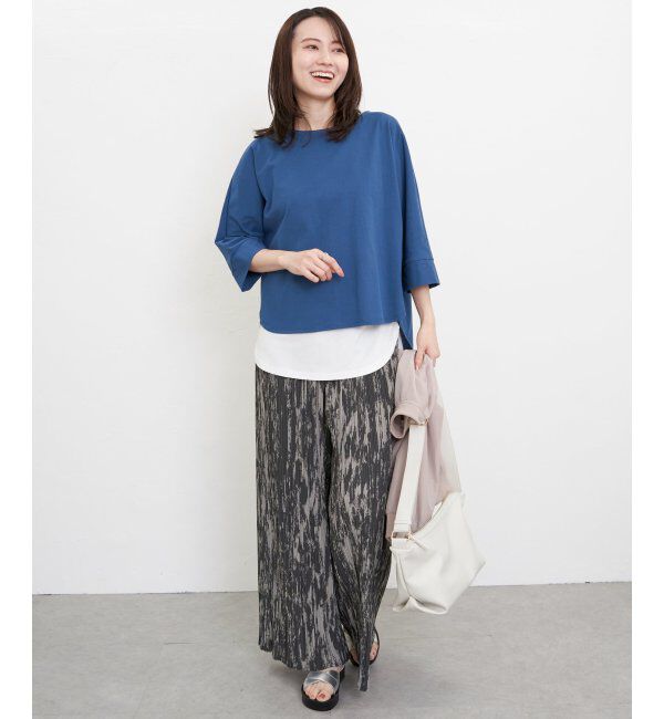 ikka「【雑誌InRed5月号掲載】【親子おそろい】梨地ジョーゼットドルマンプルオーバー」|その他|