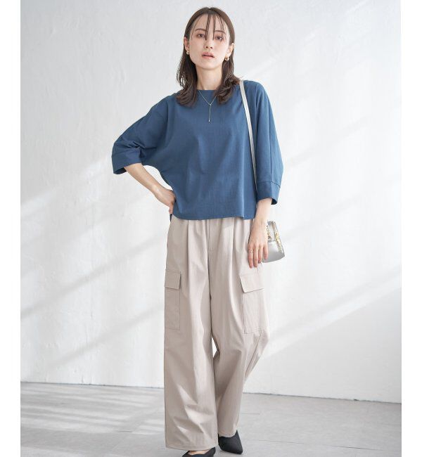 ikka「【雑誌InRed5月号掲載】【親子おそろい】梨地ジョーゼットドルマンプルオーバー」|その他|