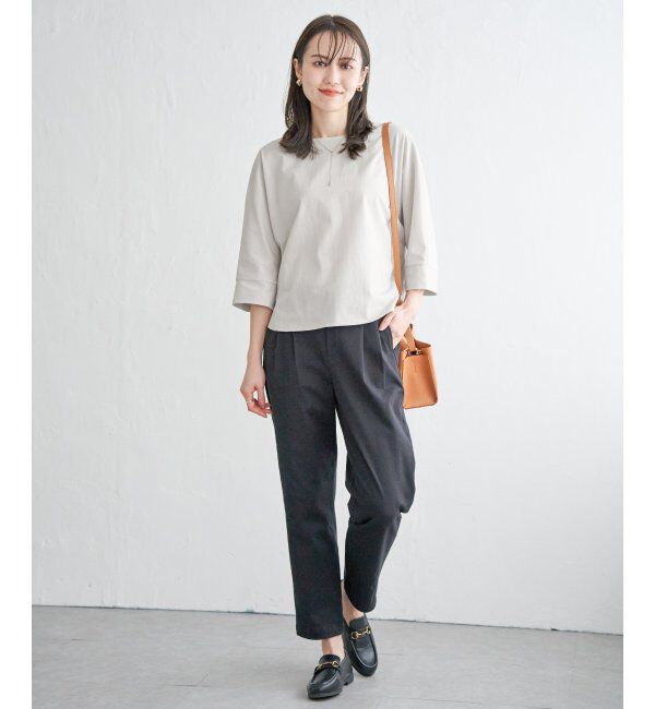 ikka「【雑誌InRed5月号掲載】【親子おそろい】梨地ジョーゼットドルマンプルオーバー」|その他|