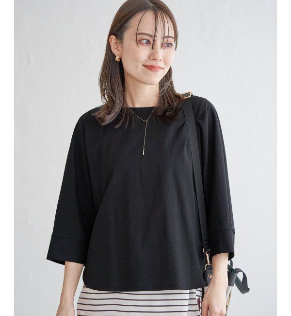 ikka「【雑誌InRed5月号掲載】【親子おそろい】梨地ジョーゼットドルマンプルオーバー」|その他|