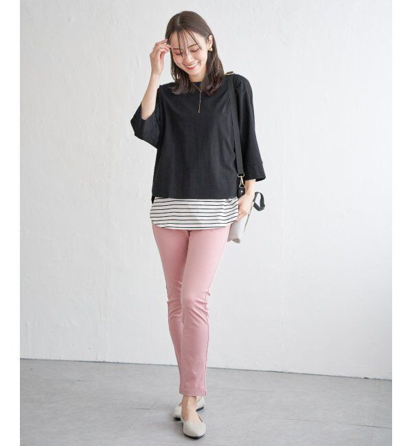 ikka「【雑誌InRed5月号掲載】【親子おそろい】梨地ジョーゼットドルマンプルオーバー」|その他|