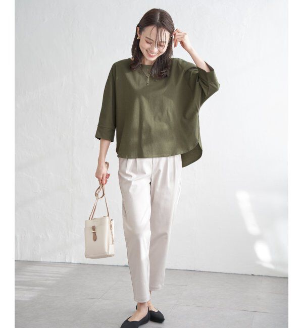 ikka「【雑誌InRed5月号掲載】【親子おそろい】梨地ジョーゼットドルマンプルオーバー」|その他|