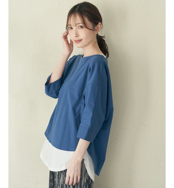 ikka「【雑誌InRed5月号掲載】【親子おそろい】梨地ジョーゼットドルマンプルオーバー」|その他|