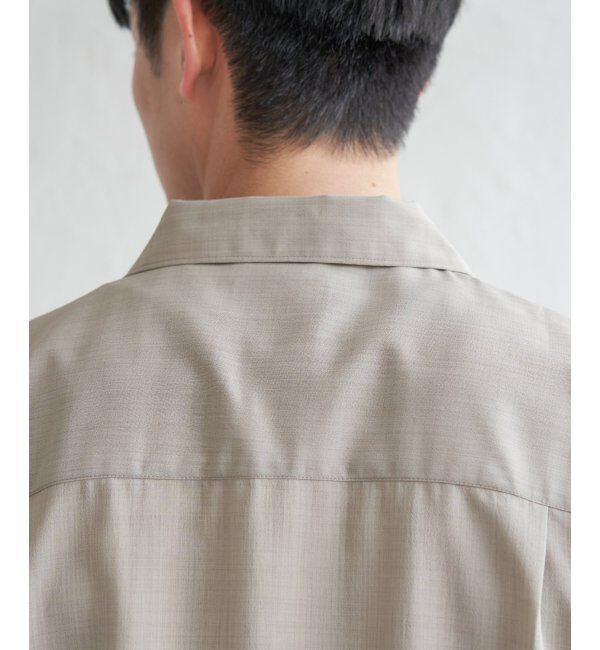 ikka「リネンライク切り替えオープンカラーシャツ」|シャツ・ブラウス|
