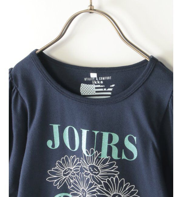 ikka kids「ボリュームパフ袖グラフィックTシャツ（120~160cm）」|Tシャツ・カットソー|