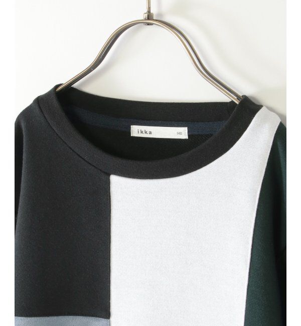 ikka kids「【親子コーデ】フェイクスエードブロックスプルオーバー（120~160cm）」|Tシャツ・カットソー|