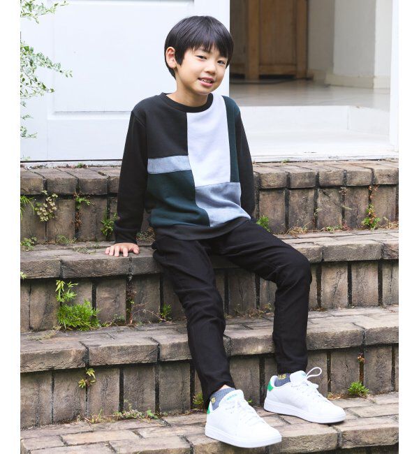 ikka kids「【親子コーデ】フェイクスエードブロックスプルオーバー（120~160cm）」|Tシャツ・カットソー|