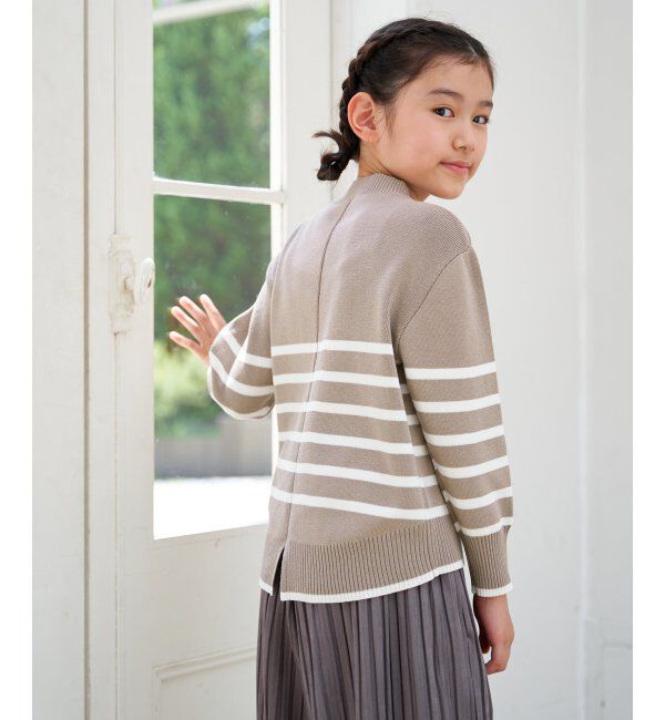 ikka kids「【親子コーデ】コットンMIXボーダーニットプルオーバー（120~160cm）」|その他|