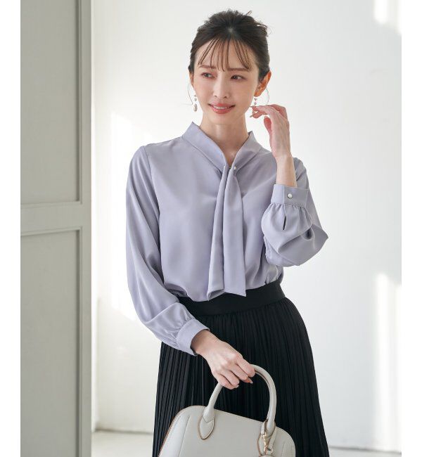 IKKA LOUNGE「ボータイデザインブラウス」|シャツ・ブラウス|