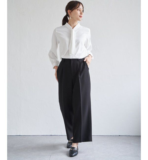 IKKA LOUNGE「ボータイデザインブラウス」|シャツ・ブラウス|