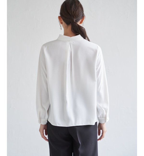 IKKA LOUNGE「ボータイデザインブラウス」|シャツ・ブラウス|