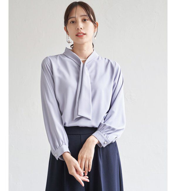 IKKA LOUNGE「ボータイデザインブラウス」|シャツ・ブラウス|