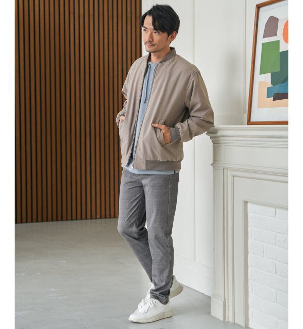 ikka「2wayライナー付きリブブルゾン」|ブルゾン・スタジャン|