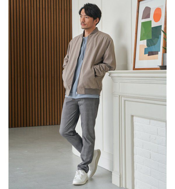 ikka「2wayライナー付きリブブルゾン」|ブルゾン・スタジャン|