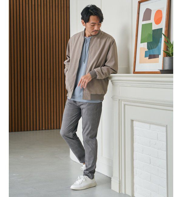 ikka「2wayライナー付きリブブルゾン」|ブルゾン・スタジャン|