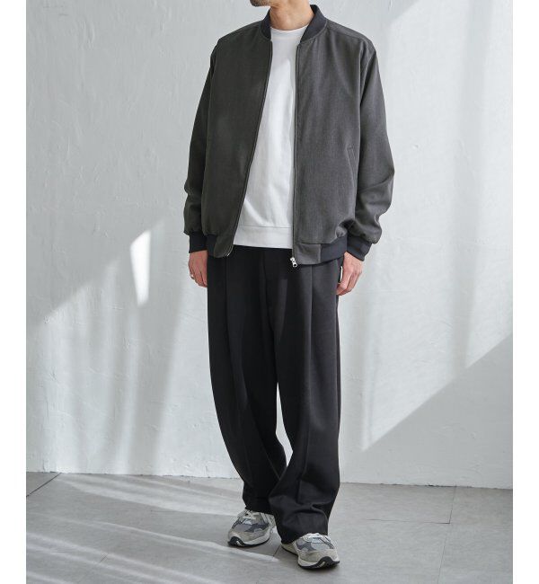 ikka「2wayライナー付きリブブルゾン」|ブルゾン・スタジャン|