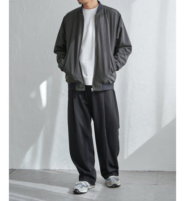 ikka「2wayライナー付きリブブルゾン」|ブルゾン・スタジャン|