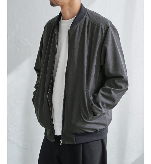 ikka「2wayライナー付きリブブルゾン」|ブルゾン・スタジャン|