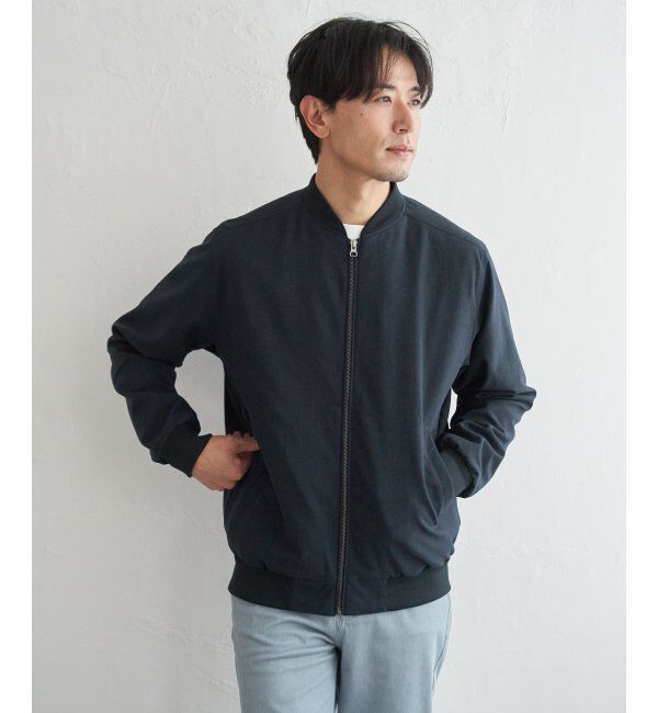 ikka「2wayライナー付きリブブルゾン」|ブルゾン・スタジャン|