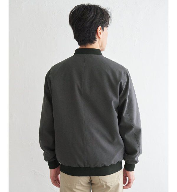 ikka「2wayライナー付きリブブルゾン」|ブルゾン・スタジャン|
