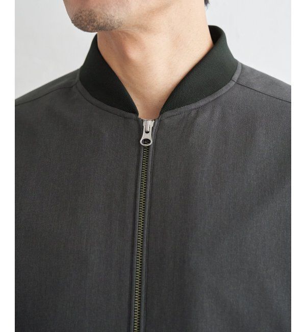 ikka「2wayライナー付きリブブルゾン」|ブルゾン・スタジャン|