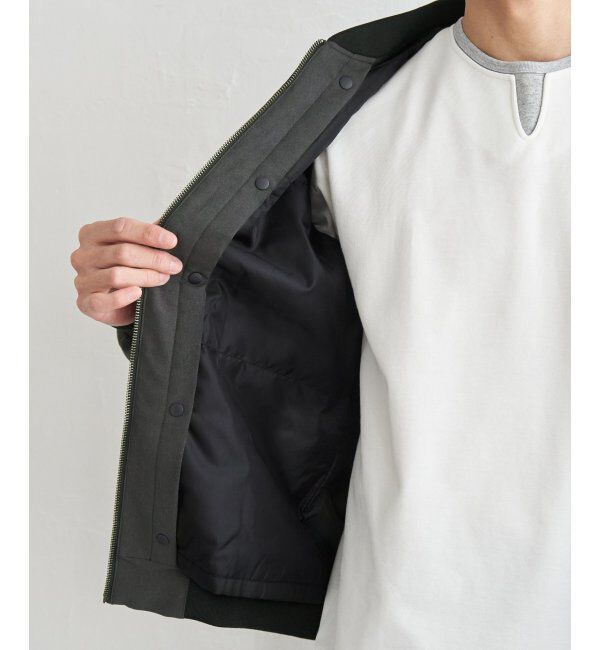 ikka「2wayライナー付きリブブルゾン」|ブルゾン・スタジャン|
