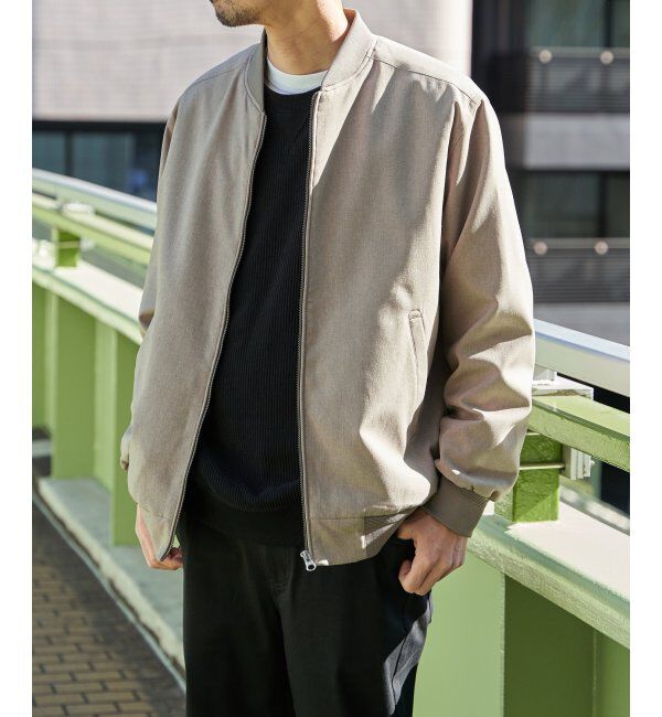 ikka「2wayライナー付きリブブルゾン」|ブルゾン・スタジャン|