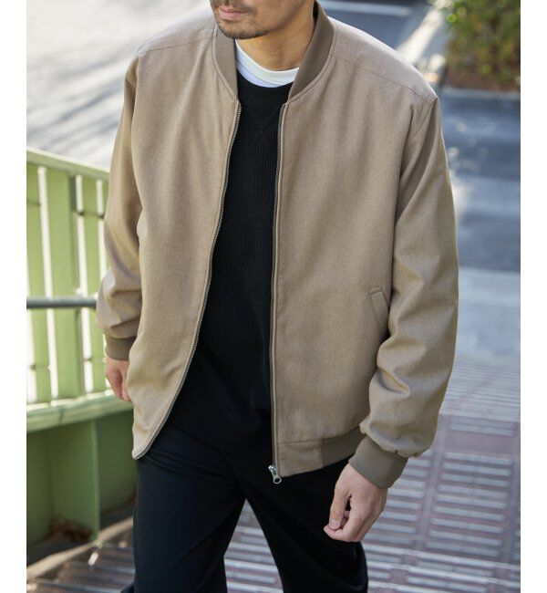 ikka「2wayライナー付きリブブルゾン」|ブルゾン・スタジャン|