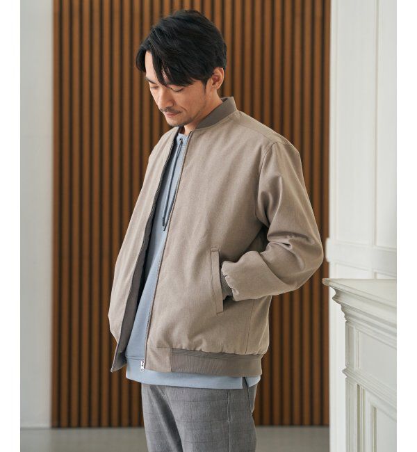 ikka「2wayライナー付きリブブルゾン」|ブルゾン・スタジャン|