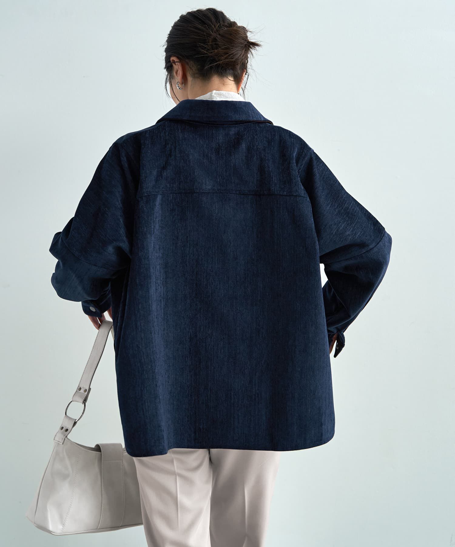 STYLE DELI「【LUXE】ベルベット調シャツ型ジャケット」|その他|