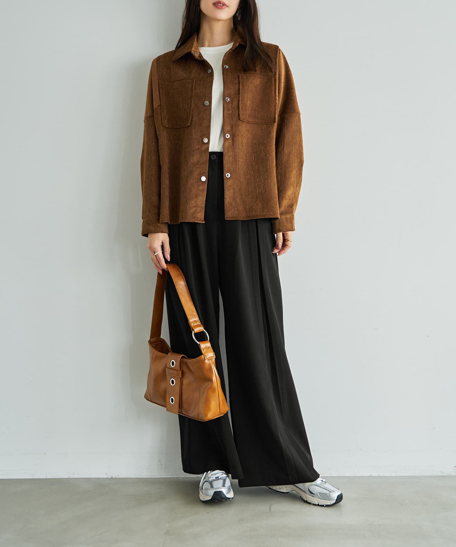 STYLE DELI「【LUXE】ベルベット調シャツ型ジャケット」|その他|