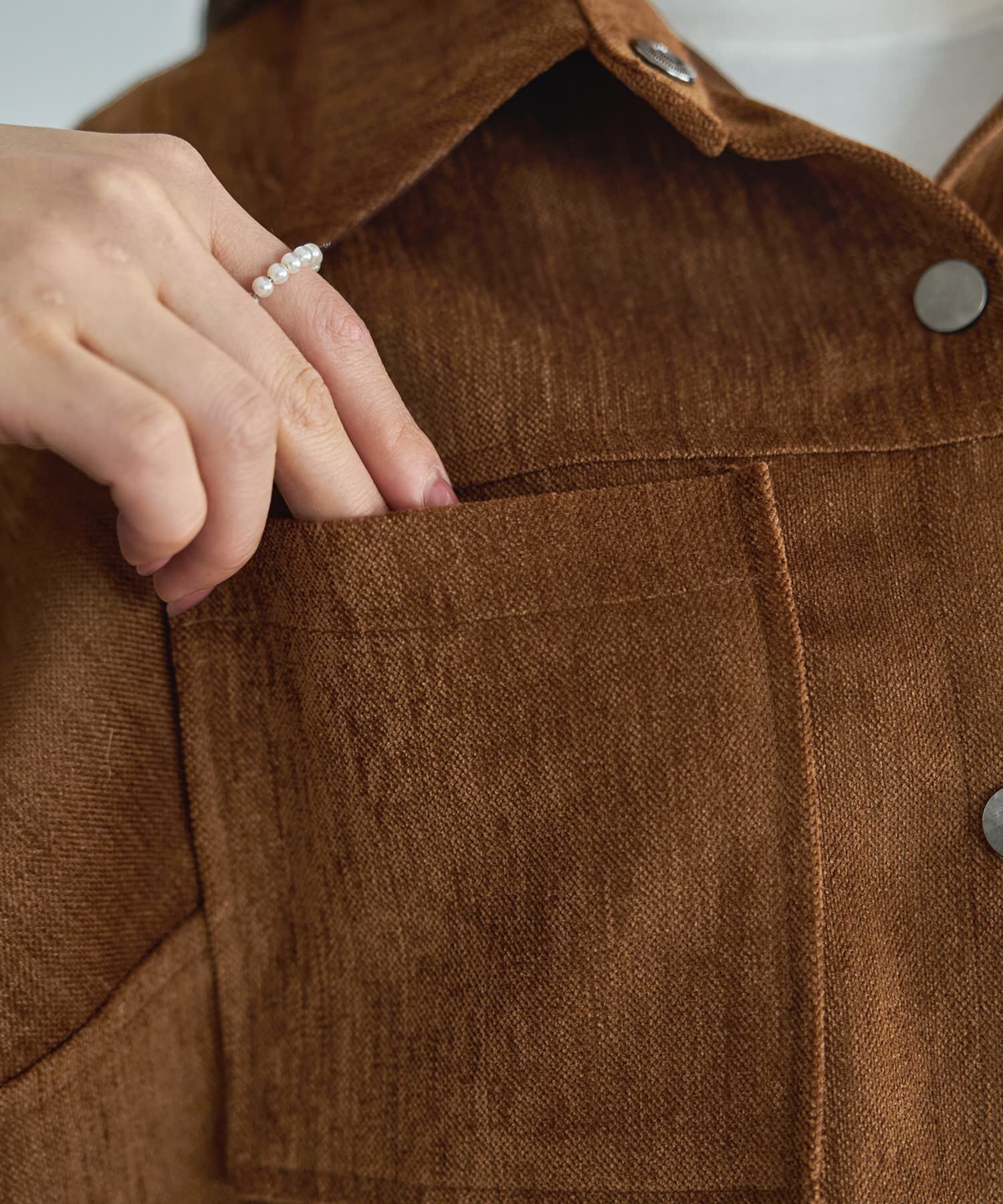 STYLE DELI「【LUXE】ベルベット調シャツ型ジャケット」|その他|