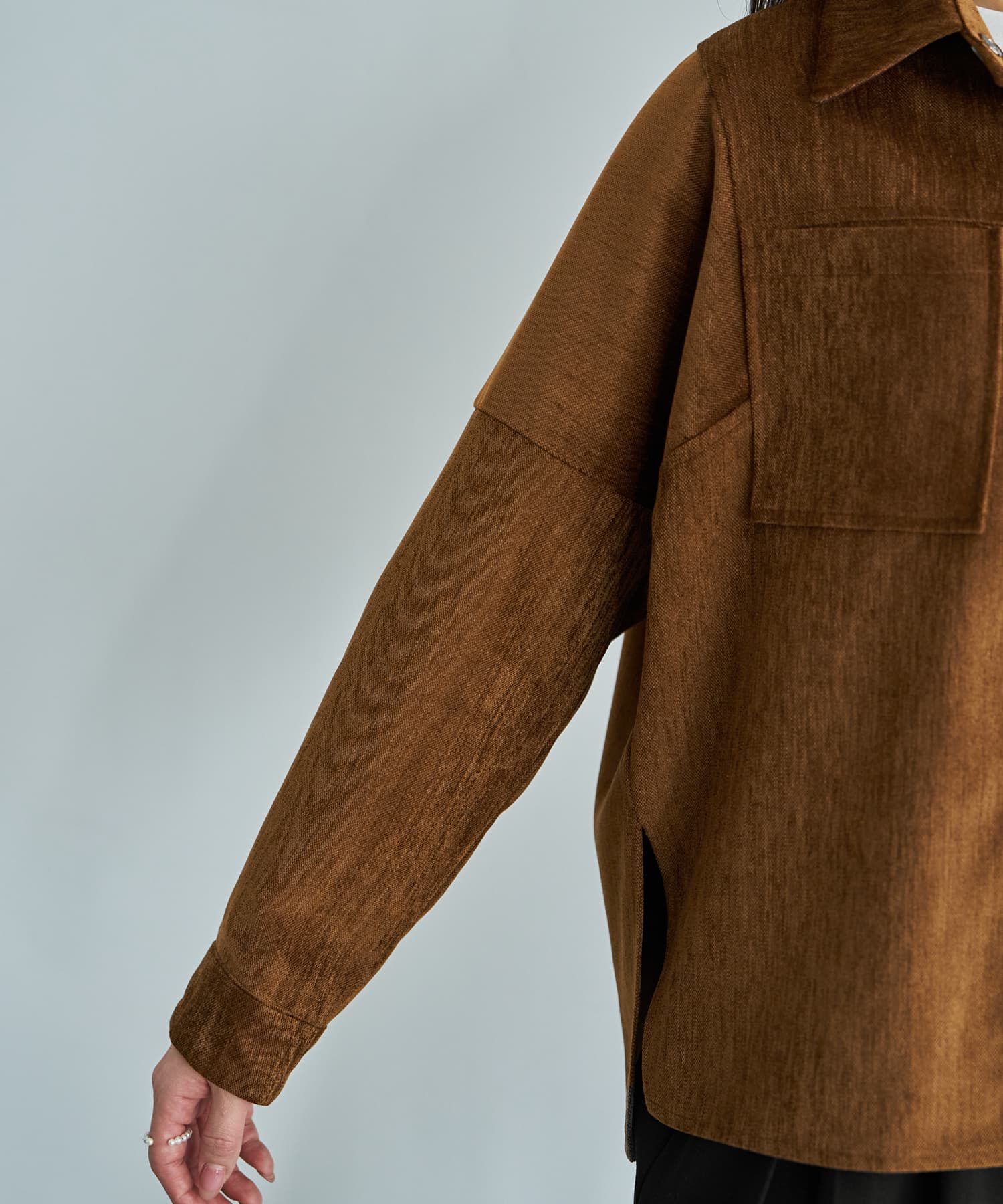 STYLE DELI「【LUXE】ベルベット調シャツ型ジャケット」|その他|