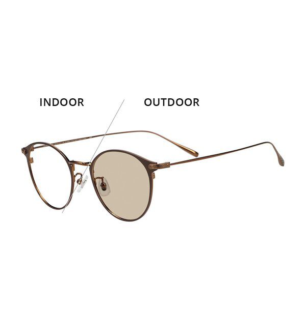  「ボストン型 調光サングラス｜UNITED ARROWS ﾚﾝｽﾞの色が変わる UVカット 紫外線対策 ユナイテッドアローズ」|サングラス|