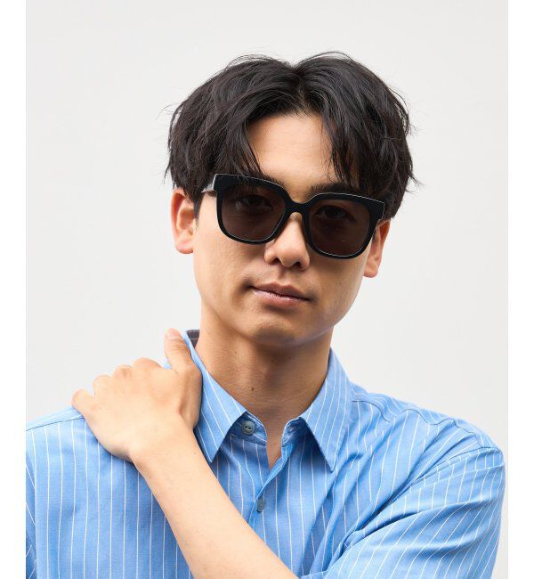  「SUNCUTGlasses/UV100%CUT サングラス ビッグシェイプ  カラーレンズ 紫外線対策 UVカット ユニセックス」|サングラス|