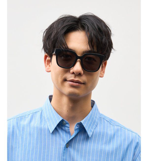  「SUNCUTGlasses/UV100%CUT サングラス ビッグシェイプ  カラーレンズ 紫外線対策 UVカット ユニセックス」|サングラス|