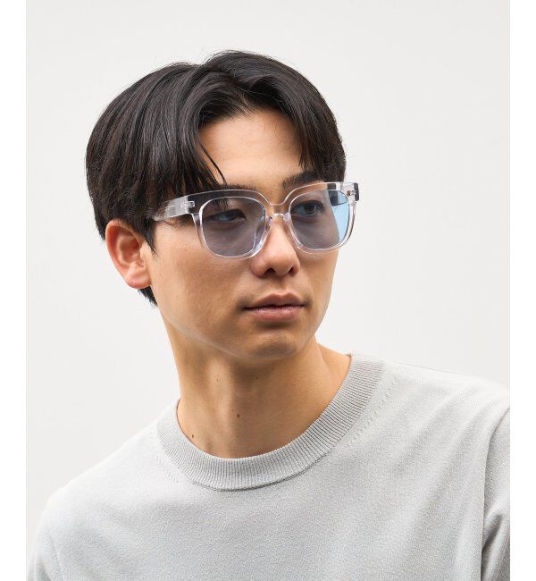  「SUNCUTGlasses/UV100%CUT サングラス ビッグシェイプ  カラーレンズ 紫外線対策 UVカット ユニセックス」|サングラス|