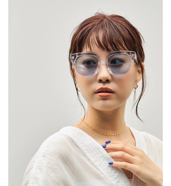  「SUNCUTGlasses/UV100%CUT サングラス ビッグシェイプ  カラーレンズ 紫外線対策 UVカット ユニセックス」|サングラス|