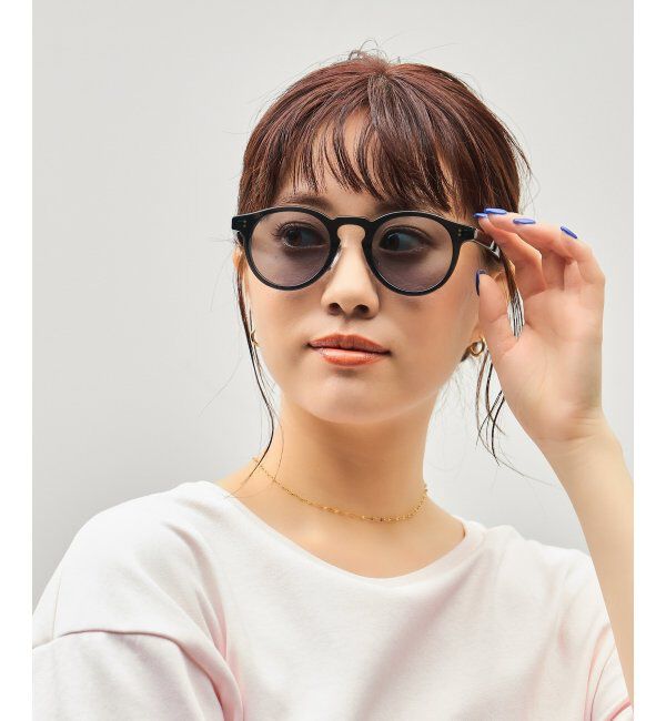  「SUNCUTGlasses/UV100%CUT サングラス カラーレンズ  紫外線対策 UVカット スタイリッシュ ユニセックス」|サングラス|グレー