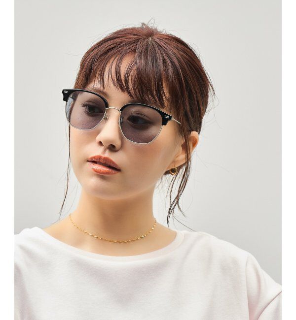  「SUNCUTGlasses/UV100%CUT サングラス カラーレンズ  紫外線対策 UVカット スタイリッシュ ユニセックス」|サングラス|