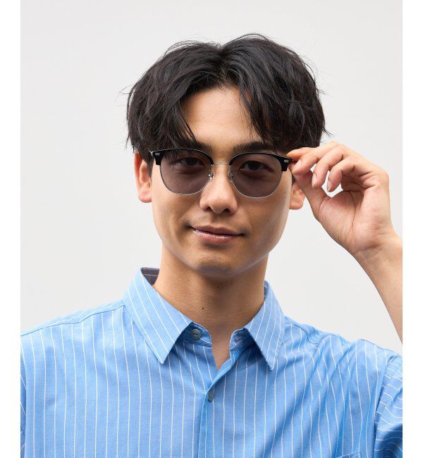  「SUNCUTGlasses/UV100%CUT サングラス カラーレンズ  紫外線対策 UVカット スタイリッシュ ユニセックス」|サングラス|