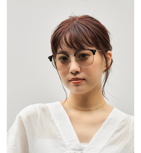  「SUNCUTGlasses/UV100%CUT サングラス カラーレンズ  紫外線対策 UVカット スタイリッシュ ユニセックス」|サングラス|茶系デミ