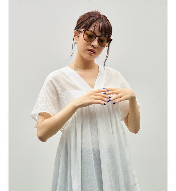  「SUNCUTGlasses/UV100%CUT サングラス｜ラバーテンプル｜ズレ落ち防止｜カラーレンズ｜紫外線対策 UVカット」|サングラス|